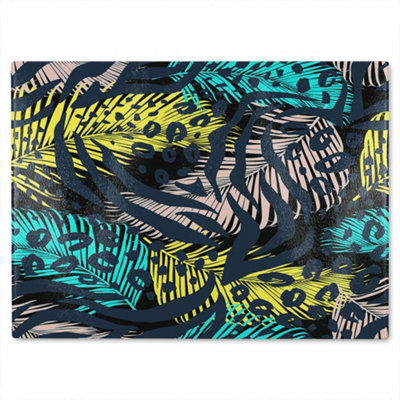 B&Q -  Animal & Tropical Print Glass Chopping Boarddesigner Style
