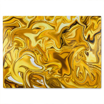 Benjamin Tate Design Liquid Glass Chopping Boarddesigner Style Golden