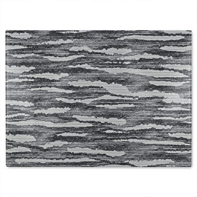 B&Q -  Grunged Stripes Glass Chopping Board