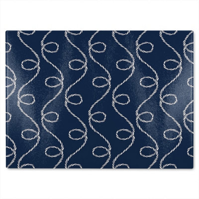 Benjamin Tate Design Swirled Rope Glass Chopping Boarddesigner Style from B&Q
