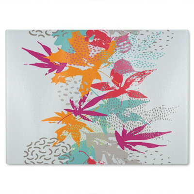 B&Q -  Japanese Maple Glass Chopping Boarddesigner Style
