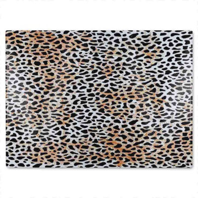B&Q -  Leopard Spots Glass Chopping Boarddesigner Style