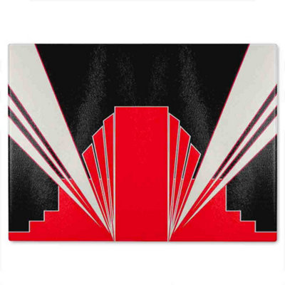 B&Q -  Art Deco Building Glass Chopping Boarddesigner Style