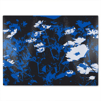 Benjamin Tate Design Field Of Flowers Glass Chopping Boarddesigner Style from B&Q