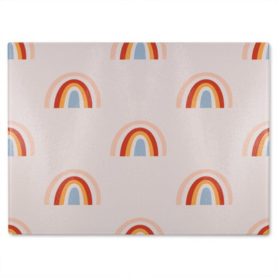 B&Q -  Bohemianl Ethnic Pattern Glass Chopping Boarddesigner Style