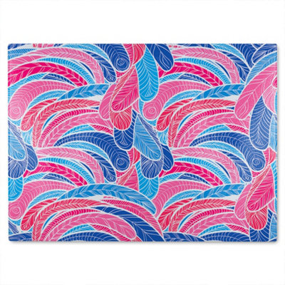 B&Q -  Boho Pink Glass Chopping Board