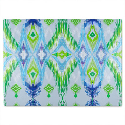 B&Q -  Ethnic Style Modern Scarf Glass Chopping Boarddesigner Style