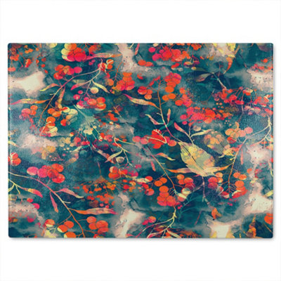 Benjamin Tate Design Herbal Glass Chopping Boarddesigner Style from B&Q