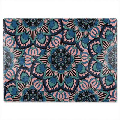 B&Q -  Mandalas Pattern Glass Chopping Board