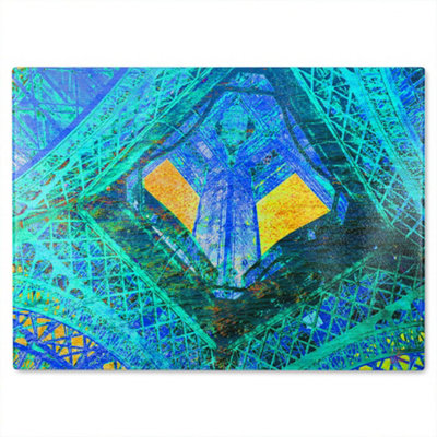 B&Q -  Looking Up Glass Chopping Board