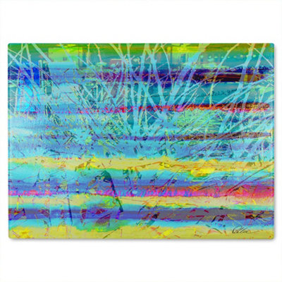 Benjamin Tate Design Branches Glass Chopping Boarddesigner Style