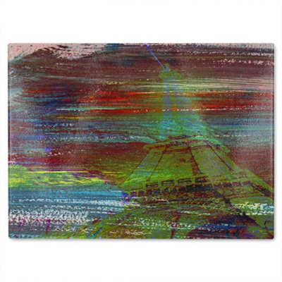B&Q -  Eiffel Tower Glass Chopping Boarddesigner Style