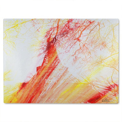 Benjamin Tate Design Fury Glass Chopping Boarddesigner Style from B&Q