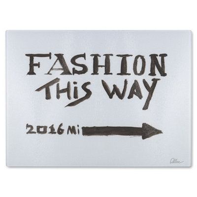 B&Q -  Fashion This Way Glass Chopping Boarddesigner Style