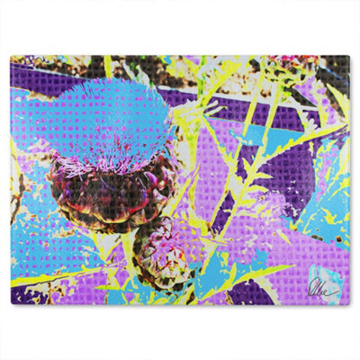 B&Q -  Afro Plants Glass Chopping Boarddesigner Style