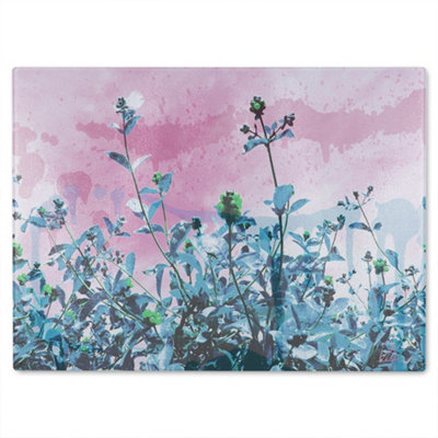Benjamin Tate Design Berry Sky Glass Chopping Boarddesigner Style