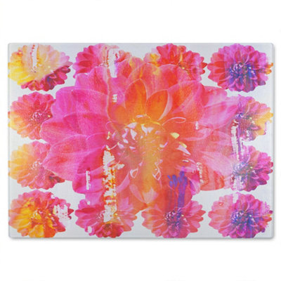 B&Q -  Blossom Glass Chopping Boarddesigner Style