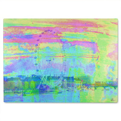 Benjamin Tate Design Fuzzy London Glass Chopping Board