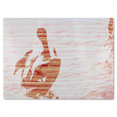 B&Q -  Puffin Glass Chopping Boarddesigner Style