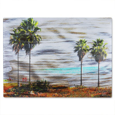 B&Q -  S&b Palm Glass Chopping Boarddesigner Style