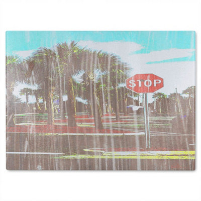 B&Q -  Stop Glass Chopping Boarddesigner Style