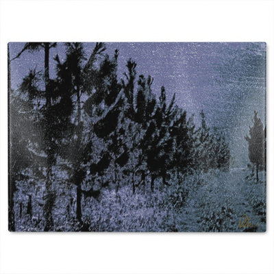 B&Q -  Star Tree Line Glass Chopping Boarddesigner Style
