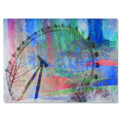 B&Q -  London Eye Glass Chopping Boarddesigner Style