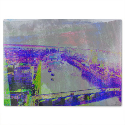 B&Q -  London Eye View   Glass Chopping Boarddesigner Style