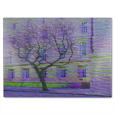 B&Q -  Lonely Tree Glass Chopping Boarddesigner Style