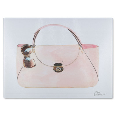B&Q -  Sunny Bat Designer Style Glass Chopping Boarddesigner Style