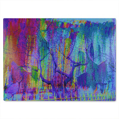 B&Q -  Tree Growth Glass Chopping Boarddesigner Style