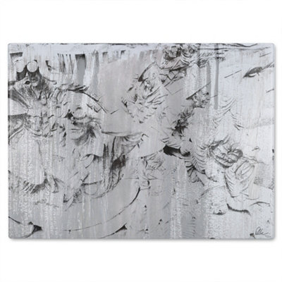 Benjamin Tate Design Watch Out Battle Of Britain Glass Chopping Board