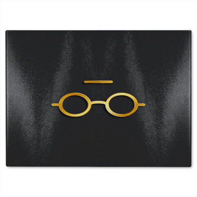 B&Q -  Unread Gold Glass Chopping Boarddesigner Style