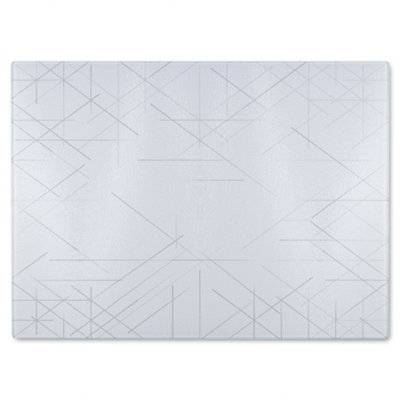 Benjamin Tate Design Simple Geometric Glass Chopping Board