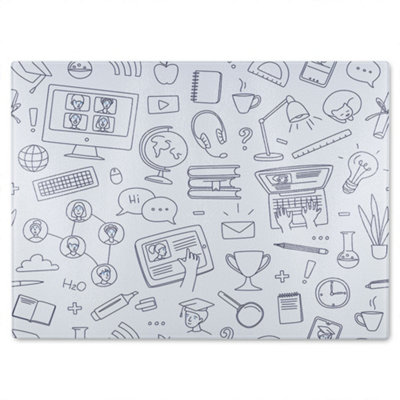 B&Q -  Learning Online Glass Chopping Board
