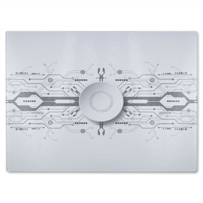 Benjamin Tate Design Concept With Various Technology Elements Glass Chopping Boarddesigner Style from B&Q