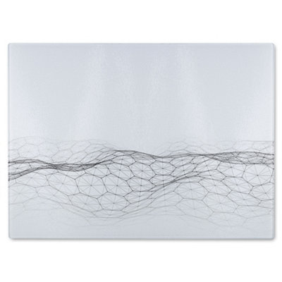 Benjamin Tate Design Futuristic Digital Landscape Glass Chopping Boarddesigner Style from B&Q