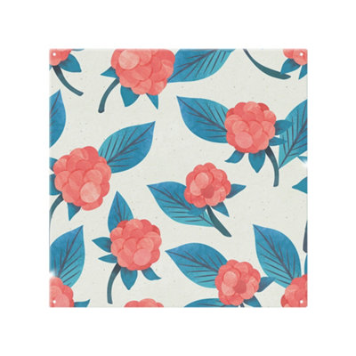 Benjamin Tate Design Watercolour Floral Pattern Splash Back Designer Style