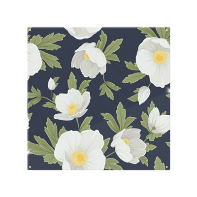 Benjamin Tate Design Winter Rose Splash Back Designer Style from B&Q