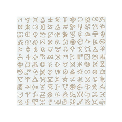Benjamin Tate Design Viking Ritual Symbols Splash Back Designer Style from B&Q