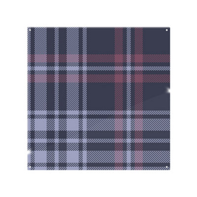 Benjamin Tate Design Tartan Plaid Pattern Splash Back Designer Style from B&Q