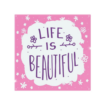 Benjamin Tate Design Life Is Beautiful Splash Back Designer Style B&Q