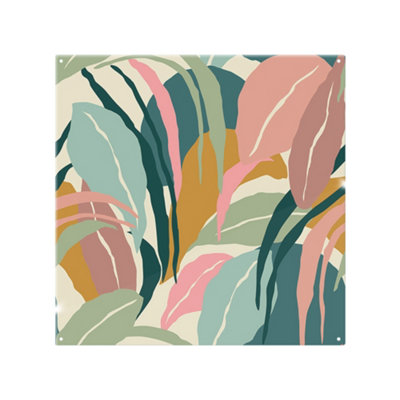 Benjamin Tate Design Artistic Abstract Leaves Designer Splash Back Designer Style from B&Q