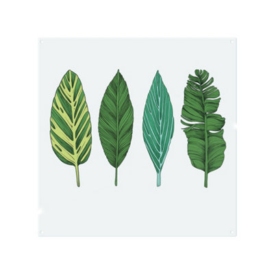 Benjamin Tate Design Four Leaves Designer Splash Back Designer Style from B&Q