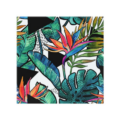 Benjamin Tate Design Flowers With Contour Designer Splash Back Designer Style from B&Q