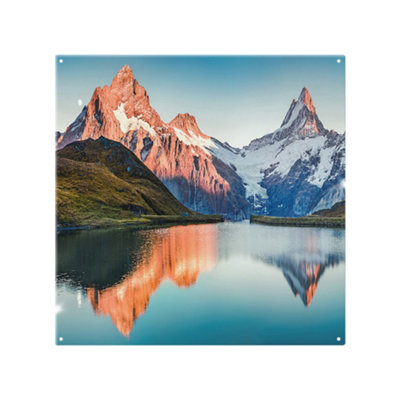 Benjamin Tate Design Fantastic Evening Panorama Of Bachalp Lake Designer Splash Back Designer Style from B&Q