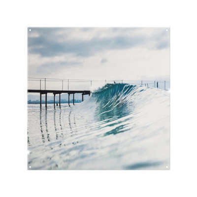 Benjamin Tate Design Ocean Ideal Wave In Ocean. Breaking Blue Waves Designer Splash Back Designer Style from B&Q