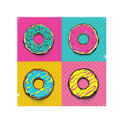 Benjamin Tate Design Donut Cartoon Pop Art Style Designer Splash Back Designer Style from B&Q