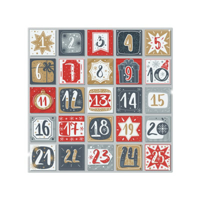 B&Q -  December Advent Calendar Dining Splash Back Designer Style