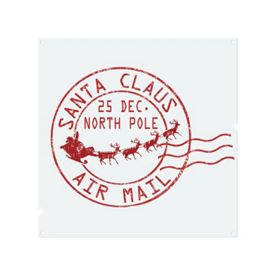 Benjamin Tate Design Santa Claus Air Mail Dining Splash Back Designer Style from B&Q